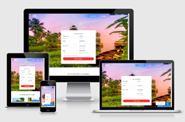 My happy Journey website design screenshot 1